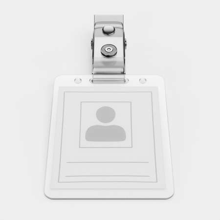 Realistic 3D Render of Name Badgeの写真素材
