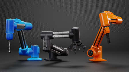 Realistic 3D Render of Robotic Arms