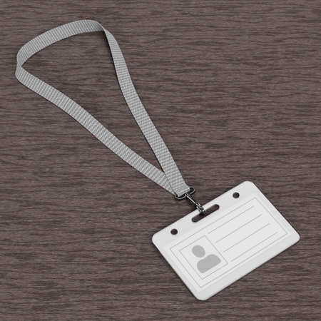 Realistic 3D Render of Name Badgeの写真素材