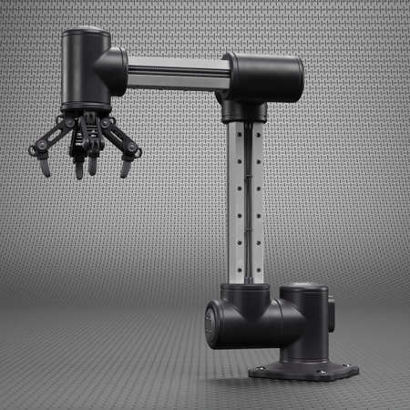 Realistic 3D Render of Robotic Arm