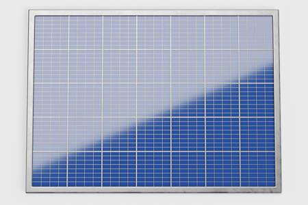 Realistic 3D Render of Solar Panelの写真素材
