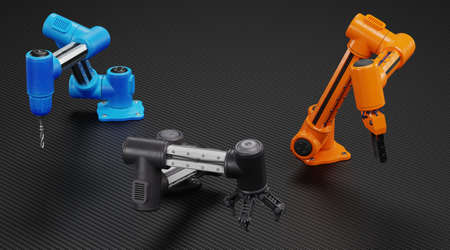 Realistic 3D Render of Robotic Arms