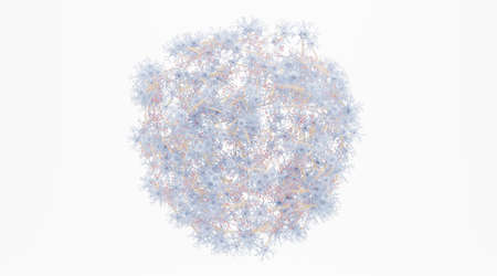 Realistic 3D Render of Neural Network
