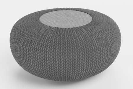 Realistic 3D Render of Knitted Seatの写真素材