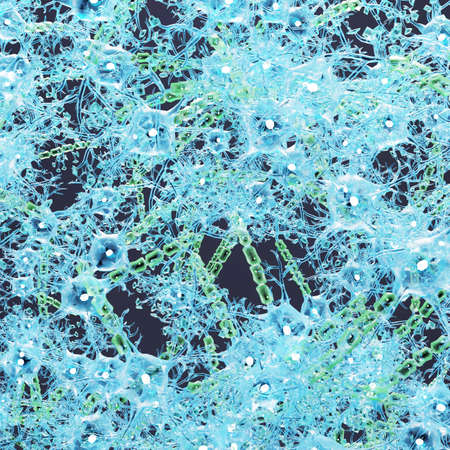 Realistic 3D Render of Neural Network