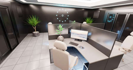 Realistic 3D Render of Office Interior