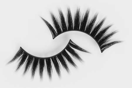 Realistic 3D Render of Fake Eyelashes