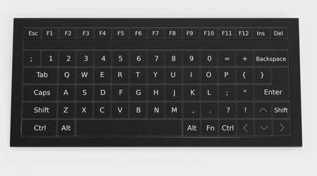 Realistic 3D Render of PC Keyboard