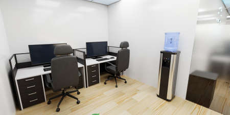 Realistic 3D Render of Office Interior
