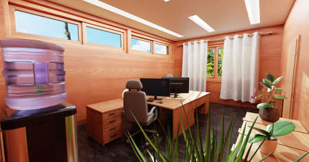 Realistic 3D Render of Office Interior