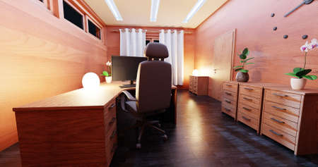 Realistic 3D Render of Office Interior