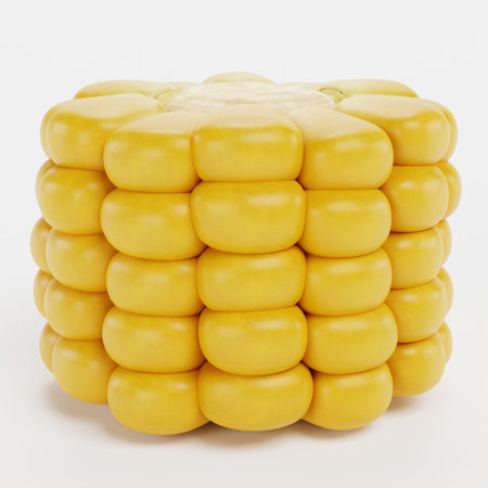 Realistic 3D Render of Cornの写真素材