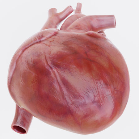 Realistic 3D Render of Human Heartの写真素材