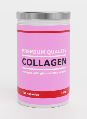 Realistic 3D Render of Collagenの写真素材