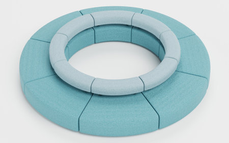 Realistic 3D Render of Sofaの写真素材