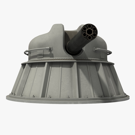 Automatic Naval Close-in Weapon System. 3D Model.の写真素材