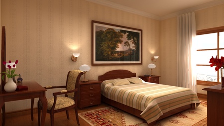 Classic Bedroomの写真素材