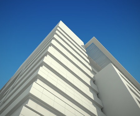 Schematic office buildingの写真素材