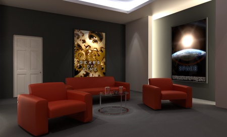 Home cinema roomの写真素材