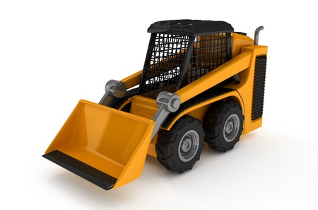 The building car, with the equipment the bulldozerの写真素材