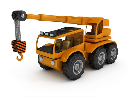 The building car for lifting of cargoesの写真素材