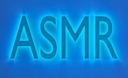 asmr, autonomous sensory meridian response, 3d illustration