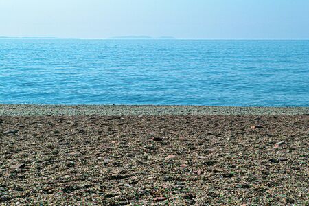 Glass beach located at Vladivostok, Russia, Japanese Seaの写真素材