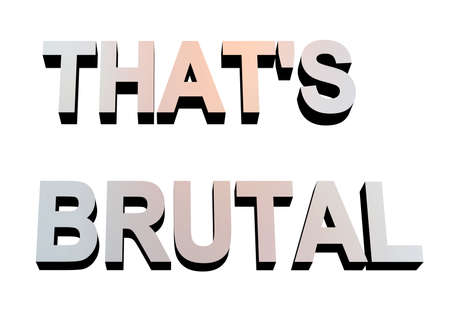 That's brutal metal, 3d rendered word