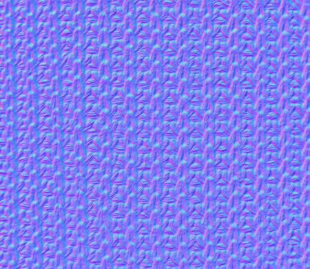 Normal map of Knitted Pattern. Crocheted Fabric Texture, 3d render