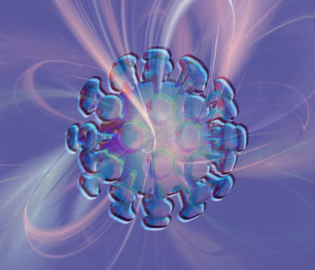 Abstract novel coronavirus, second wave of coronavirus, virus concept, 3d illustration, 3D model