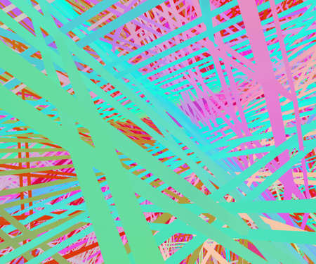 multi color lines abstract background, 3d renderの写真素材
