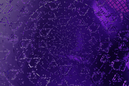 Abstract violet tech futuristic mesh background, 3d render