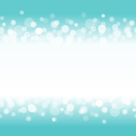 Abstract seamless pattern of random defocused bubbles with empty center for text on blue background. Wallpaper  for design. Vector illustration.のイラスト素材