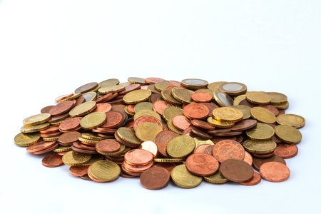 Pile of Euro coins