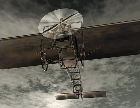Digital visualization of a airplane