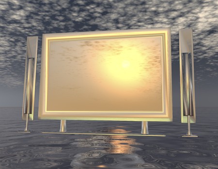 digital composition of a surrealistic sceneの写真素材