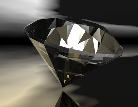 digital rendering of a diamondの写真素材