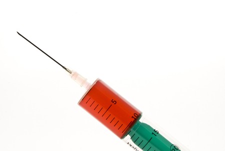 Close up of a syringeの写真素材