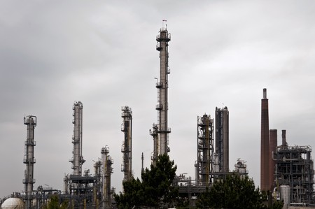 oil refinery near heide / germany