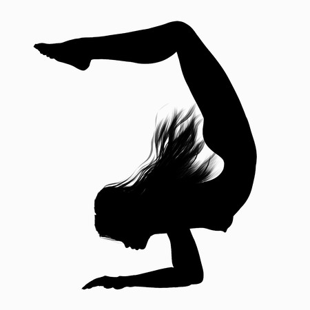 digital visualization of a posing girl