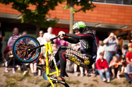 KIEL, GERMANY - JUNE 26: Kiel-Week-Ocean-Jump 2010 on the occasion of the Kiel Week 2010, June 26, 2010 in Kiel, Germanyのeditorial素材