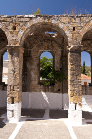 Ancient remains on Samosのeditorial素材