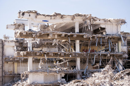 Demolition Buildingのeditorial素材