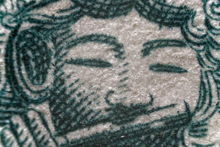 Mikrofoto: Briefmarkendetailの写真素材