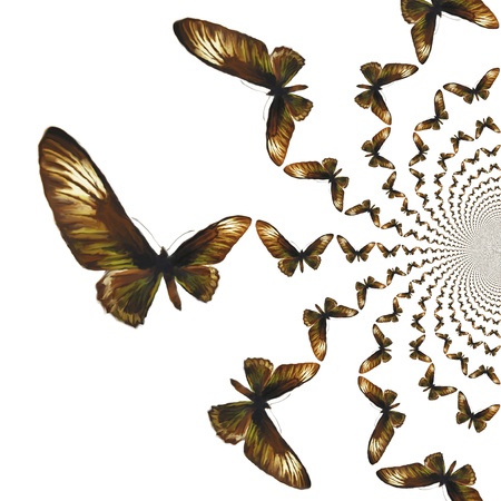 Kaleidoscopic Butterflies Illustrationの写真素材