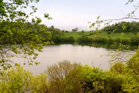 On the Hiking Trail Eifelsteig in the Eifel, Germanyの写真素材
