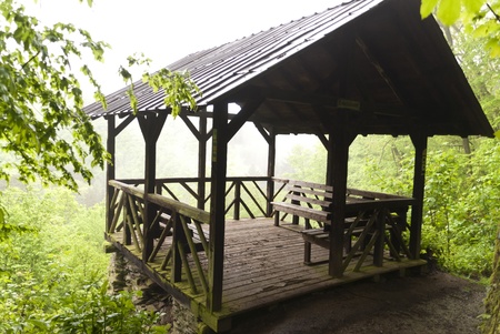 On the Hiking Trail Eifelsteig in the Eifel, Germanyの写真素材