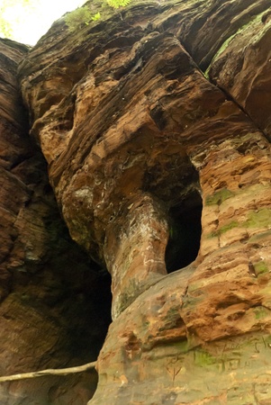 On the Hiking Trail Eifelsteig in the Eifel, Germanyの写真素材