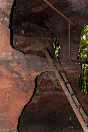 On the Hiking Trail Eifelsteig in the Eifel, Germanyの写真素材