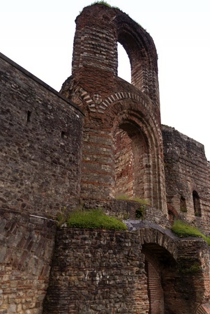 Roman Kaiserthermen in Trier, Germanyの写真素材